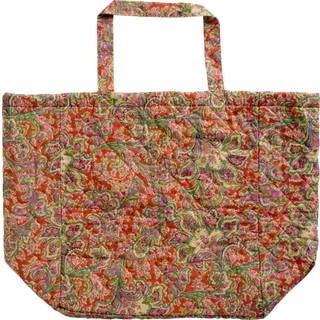 Ib Laursen - Quiltet taske m/ orange paisley mønster