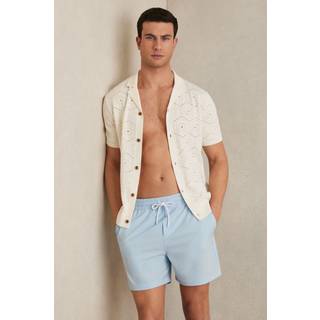 Reiss Reiss Soft Blue Cliff Drawstring Swim Shorts - Large