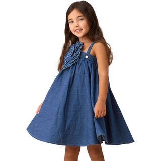 Angel & Rocket Angel & Rocket Blue Marnie Denim Corsage Swing Dress