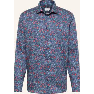 COMFORT FIT Shirt in dark blue printed