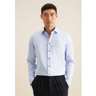 Seidensticker Herren Hemd blau Slim Fit