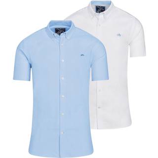 Raging Bull Raging Bull Classic Short Sleeve Oxford 100% Cotton Shirts 2 Pack - X-Large