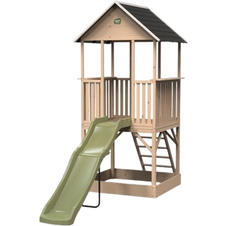 EXIT Panorama 500 Legehus med Rutsjebane & Sandkasse