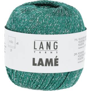 Lang Yarns Lamé 0088 Indhold: 71% Recycled polyester, 29% polyester Vægt/længde: 25 g = 135 meter Anbefalede pinde: 3,5-4 mm Strikkefasthed: 10 x 10 cm = 31 m x 41 p Vask: Maskinvask 30 °c / Tåler ikke tørretumbling.