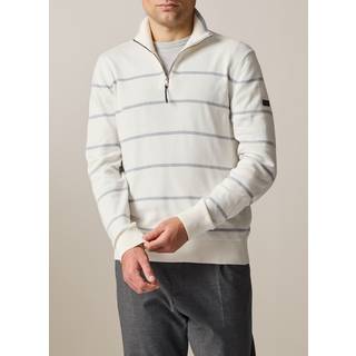 Maerz Herren Pullover weiß Gestreift