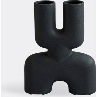 101 Copenhagen Vases - 'Cobra Double' mini vase, black in Black 100% Ceramic