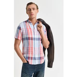 GANT Herre Regular fit kortærmet skjorte af madrashør (XXXL)