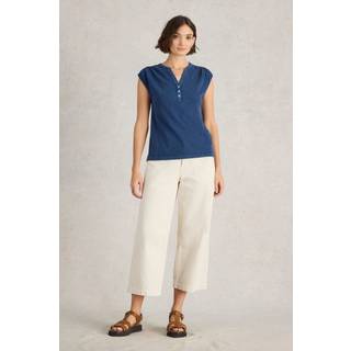 White Stuff White Stuff Blue Cotton Dina Tank