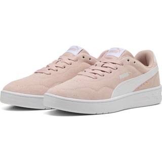 Women&#39;s Puma Court Lally Suede Sneakers, Pink, Size 37.5, Shoes - White - 37.5