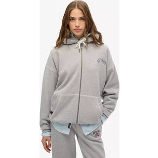 Superdry Superdry Oversized Athletic Essential Hætte med lynlås Bagtryk Hættetrøje