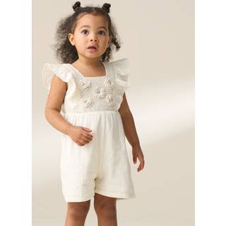 Angel & Rocket 100% Bomuld Maci Hæklet Playsuit6 - 9 måneder (68 - 74cm)