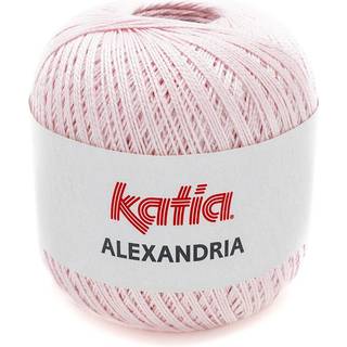 Katia Alexandria 11 Babyrosa Indhold: 100% merceriseret bomuld Vægt/længde: 100 g = ca. 400 meter Anbefalet hæklenål: 1.75-2 mm Vask: Finvask 30º / Tåler ikke tørretumbling.