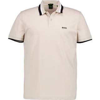 BOSS Green Herren Polo-Shirt beige Slim Fit