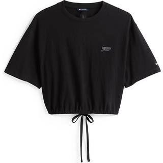 Cropped Loose Open Back T-Shirt