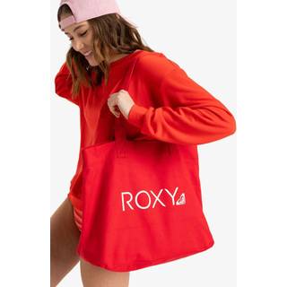 Roxy Roxy Red Go For It Logo Tote Bag