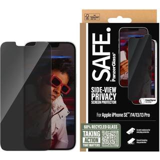iPhone 16e / 14 / 13 / 13 Pro - SAFE by PanzerGlass - Ultra-Wide Fit Skærmbeskyttelsesglas - med EasyAligner - Gennemsigtig