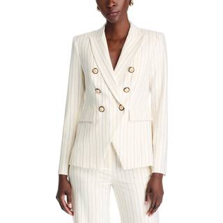 Veronica Beard Miller double-breasted blazer - white - XL+