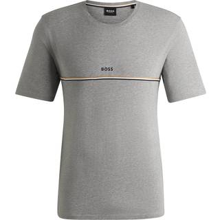Pyjamas-T-shirt i bomuld med stræk og logoprint