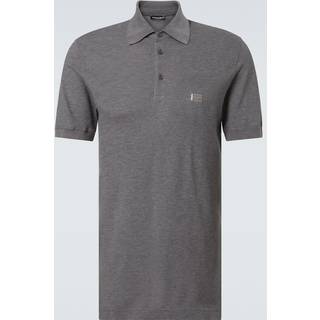 Dolce&Gabbana Cotton piquÃ© polo shirt - grey - EU 56