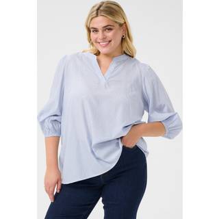 Kaffe Curve KCmilana Bluse - Blå - Str 54 - Damer