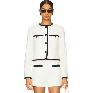 Veronica Beard Beale cotton-blend jacket - white - M