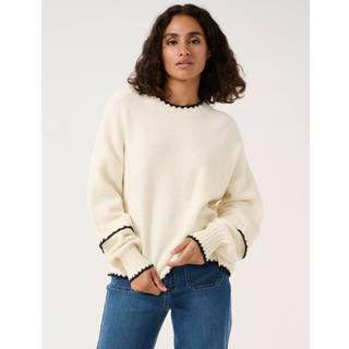 Kaffe Kavilli Knit Pullover Strik 10509549 Chalk Melange (XSMALL)
