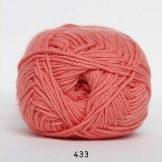 Cotton nr. 8 fra Hjertegarn i mange farver - 0433 laks - 100% Bomuld