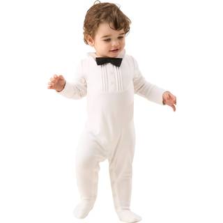 Angel & Rocket Angel & Rocket White Harry White Smart 100% Cotton All-in-One