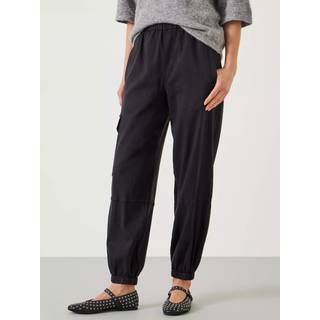 Hush Hush Black Ava Washed Cargo Trousers