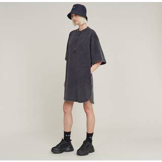 Balloon Loose Sweater Dress - Black - Women