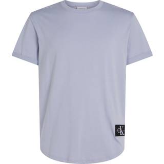 Cotton Badge T-shirt - Blue - M