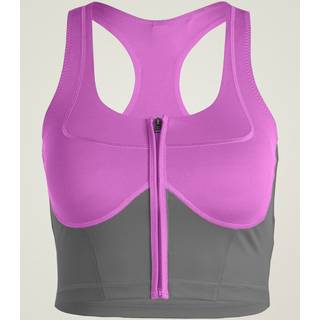 adidas by Stella McCartney Two-Tone Zipped croptop - Pulse Lilac / Deep Dove-Smc
