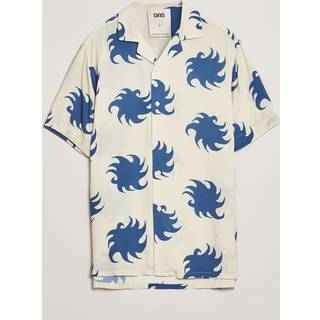 OAS Viscose Resort Short Sleeve Shirt Sky Ember