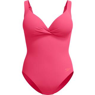 Speedo Womens Shaping Cross Knot 1 Piece Dark Pink, 44EU