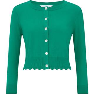 LK Bennett Vanessa Jelly Bean 100% Bomuld Rund hals Pointelle Detail CardiganX-Small