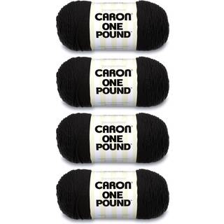 Caron Black One Pound garn Multipack p? 4 4 Pack