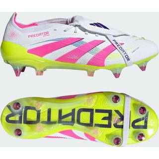 Predator Elite Fold-Over Tongue Soft Ground støvler - Lucid Red / Cloud White / Core Black - 43 1/3