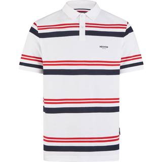 HECHTER PARIS Herren Polo-Shirt weiß gestreift