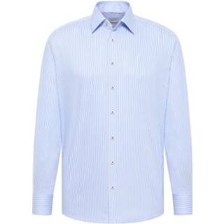 MODERN FIT Shirt in sky blue striped