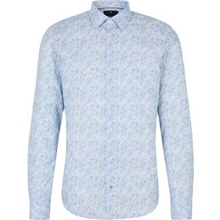 JOOP! Herren Hemd blau geblümt Slim Fit