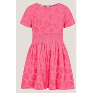 Monsoon Monsoon Pink Floral Print Terry 100% Cotton Dress