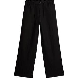 J.Lindeberg Noah Drape Linen Pants Black