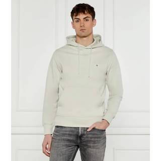 Calvin Klein Jeans Woven Label Hoodie Off White