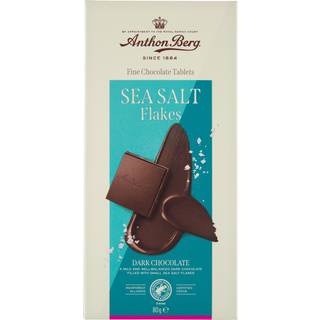 Anthon Berg Havsalt Mørk 80 g.