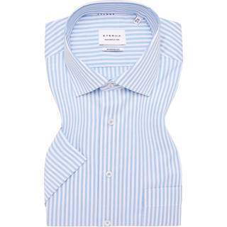 MODERN FIT Shirt in turquoise striped