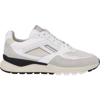 Floris van Bommel Herren Sneaker weiß Velours
