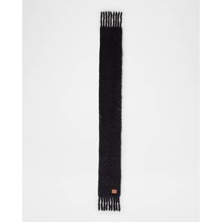 Loewe Anagram mohair and wool-blend scarf - black - One Size