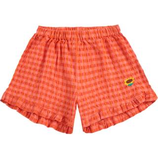 Bobo Choses Vichy Vævede Shorts Med Flæser Fuchsia 2-3 Y  Lyserød  2-3 år  kvinde