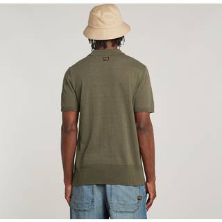 Knitted Polo - Brown - Men