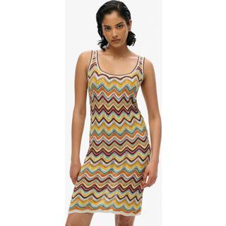 Superdry Zig Zag Ærmeløs Strik Mini KjoleEU 44 (UK 16)